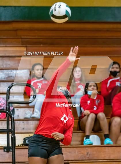 Thumbnail 2 in Seventy-First vs Pine Forest (Trojan Invitational Volleyball Tournament) photogallery.