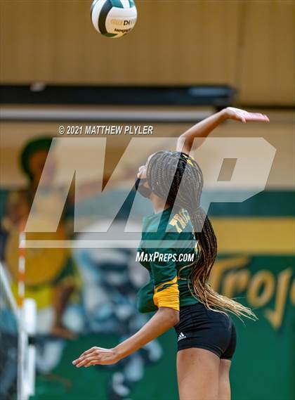 Thumbnail 2 in Seventy-First vs Pine Forest (Trojan Invitational Volleyball Tournament) photogallery.