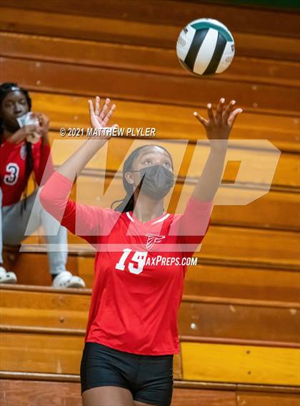 Thumbnail 3 in Seventy-First vs Pine Forest (Trojan Invitational Volleyball Tournament) photogallery.