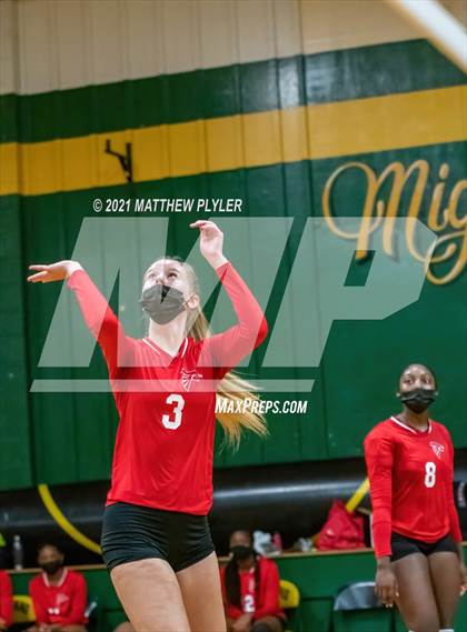 Thumbnail 3 in Seventy-First vs Pine Forest (Trojan Invitational Volleyball Tournament) photogallery.