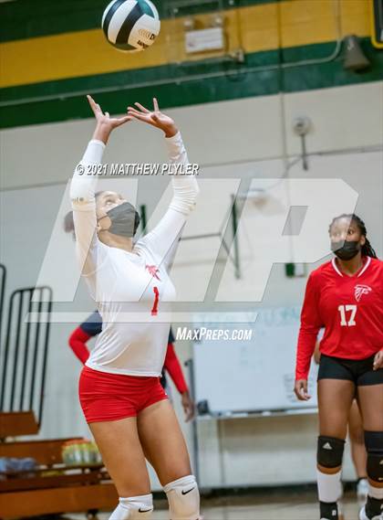 Thumbnail 2 in Seventy-First vs Pine Forest (Trojan Invitational Volleyball Tournament) photogallery.