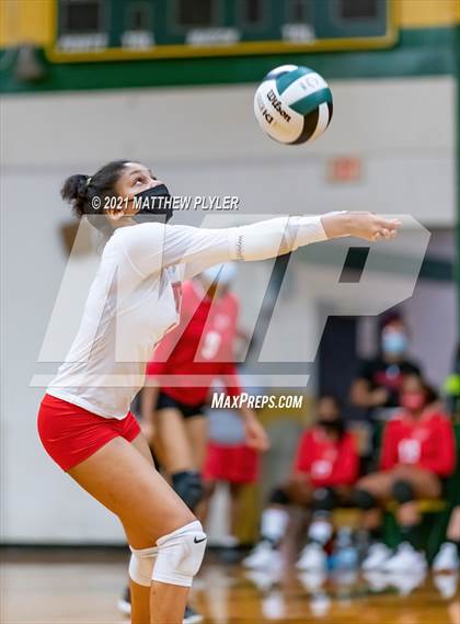 Thumbnail 2 in Seventy-First vs Pine Forest (Trojan Invitational Volleyball Tournament) photogallery.