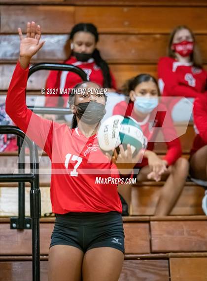 Thumbnail 2 in Seventy-First vs Pine Forest (Trojan Invitational Volleyball Tournament) photogallery.
