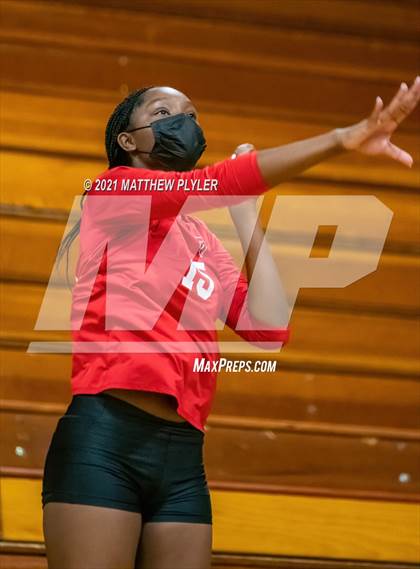 Thumbnail 2 in Seventy-First vs Pine Forest (Trojan Invitational Volleyball Tournament) photogallery.