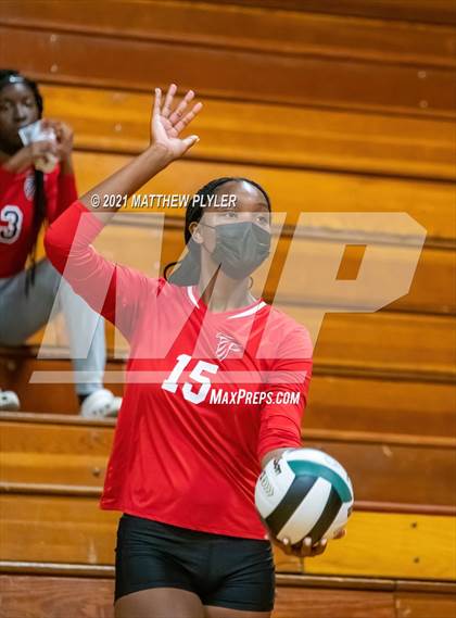 Thumbnail 1 in Seventy-First vs Pine Forest (Trojan Invitational Volleyball Tournament) photogallery.