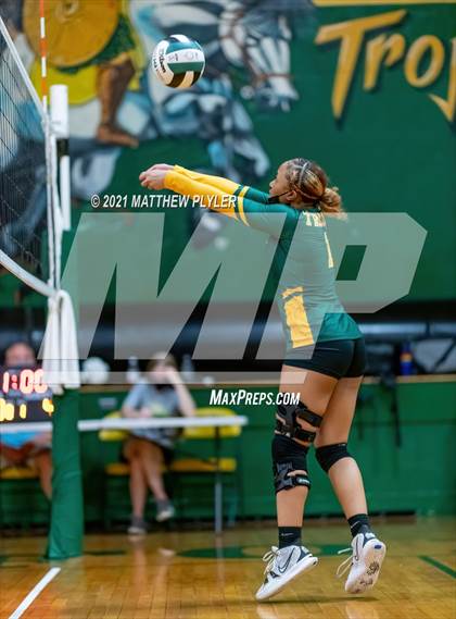 Thumbnail 3 in Seventy-First vs Pine Forest (Trojan Invitational Volleyball Tournament) photogallery.