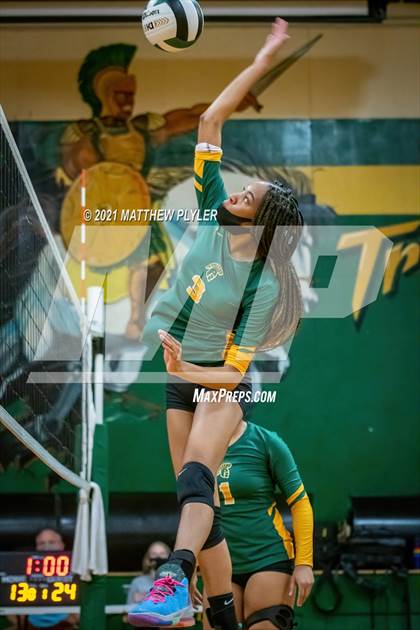 Thumbnail 3 in Seventy-First vs Pine Forest (Trojan Invitational Volleyball Tournament) photogallery.