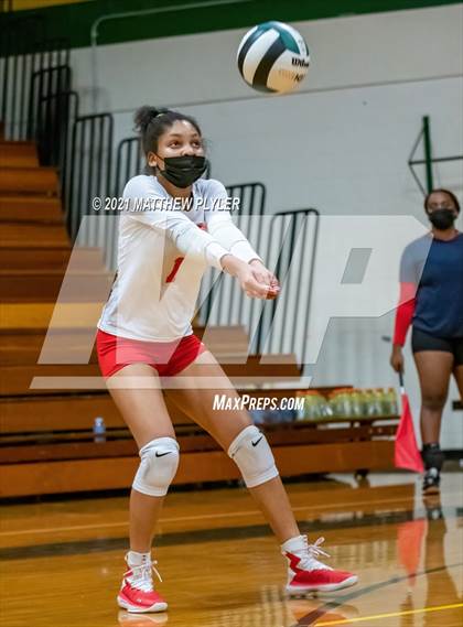 Thumbnail 2 in Seventy-First vs Pine Forest (Trojan Invitational Volleyball Tournament) photogallery.