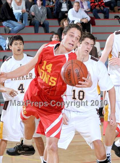 Thumbnail 3 in Parker vs. Cathedral (MaxPreps Holiday Classic) photogallery.