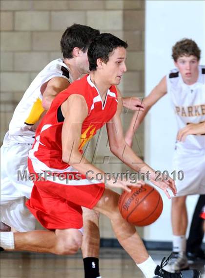 Thumbnail 1 in Parker vs. Cathedral (MaxPreps Holiday Classic) photogallery.