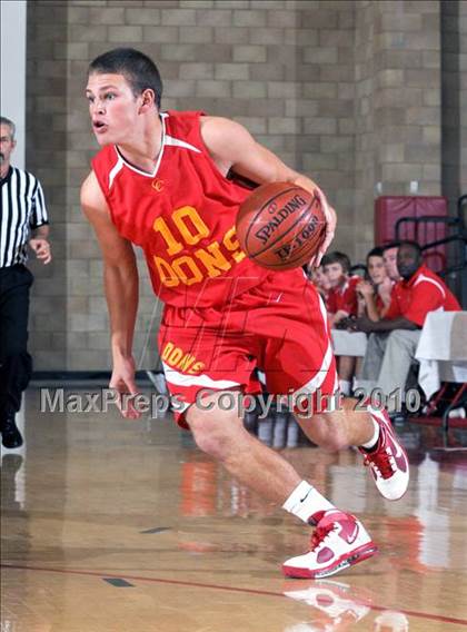 Thumbnail 1 in Parker vs. Cathedral (MaxPreps Holiday Classic) photogallery.