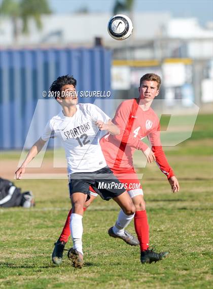 Thumbnail 2 in Villa Park vs. Redondo Union (Marina Tournament) photogallery.