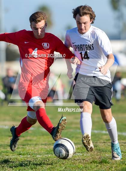 Thumbnail 2 in Villa Park vs. Redondo Union (Marina Tournament) photogallery.