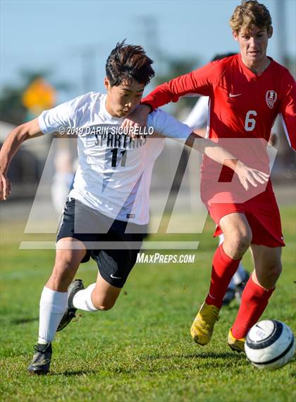 Thumbnail 1 in Villa Park vs. Redondo Union (Marina Tournament) photogallery.