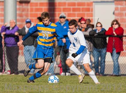 Thumbnail 1 in Lansing v Hoosick Falls (NYSPHSAA Class C Semifinal) photogallery.