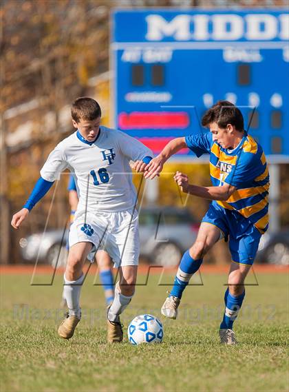 Thumbnail 3 in Lansing v Hoosick Falls (NYSPHSAA Class C Semifinal) photogallery.