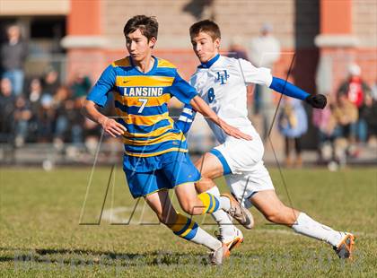 Thumbnail 3 in Lansing v Hoosick Falls (NYSPHSAA Class C Semifinal) photogallery.
