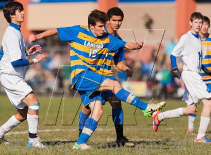 Thumbnail 2 in Lansing v Hoosick Falls (NYSPHSAA Class C Semifinal) photogallery.