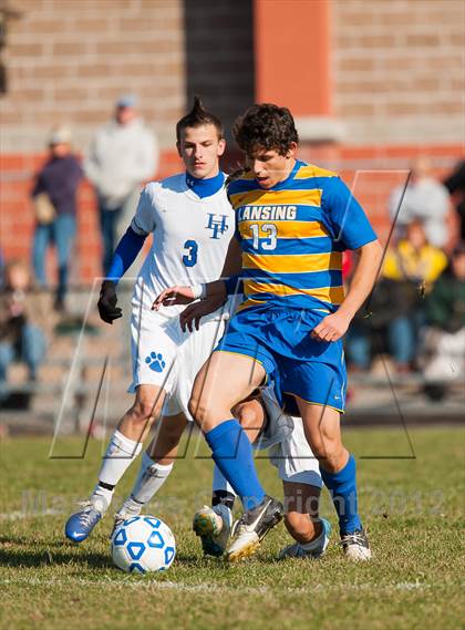 Thumbnail 2 in Lansing v Hoosick Falls (NYSPHSAA Class C Semifinal) photogallery.