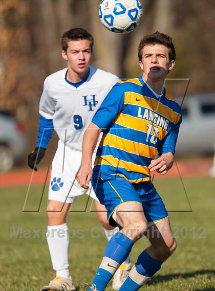 Thumbnail 2 in Lansing v Hoosick Falls (NYSPHSAA Class C Semifinal) photogallery.