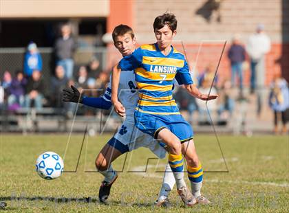 Thumbnail 2 in Lansing v Hoosick Falls (NYSPHSAA Class C Semifinal) photogallery.