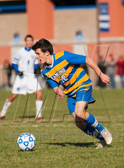Thumbnail 3 in Lansing v Hoosick Falls (NYSPHSAA Class C Semifinal) photogallery.