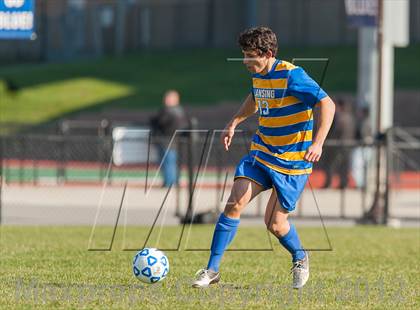 Thumbnail 3 in Lansing v Hoosick Falls (NYSPHSAA Class C Semifinal) photogallery.