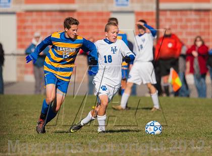 Thumbnail 3 in Lansing v Hoosick Falls (NYSPHSAA Class C Semifinal) photogallery.