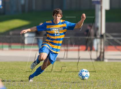 Thumbnail 2 in Lansing v Hoosick Falls (NYSPHSAA Class C Semifinal) photogallery.