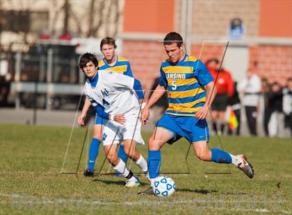 Thumbnail 3 in Lansing v Hoosick Falls (NYSPHSAA Class C Semifinal) photogallery.