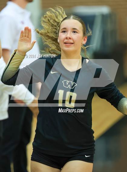 Thumbnail 1 in Whitewright vs. Valley Mills (UIL Volleyball 2A Region 2 Semi) photogallery.
