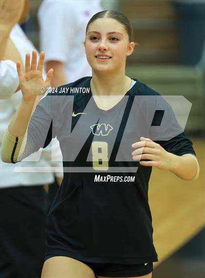 Thumbnail 2 in Whitewright vs. Valley Mills (UIL Volleyball 2A Region 2 Semi) photogallery.
