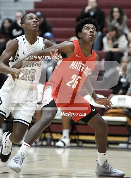 Thumbnail 3 in Mater Dei vs. Mayfair (Rancho Mirage Holiday Invitational) photogallery.