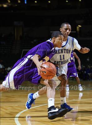 Thumbnail 1 in Trenton Catholic Academy vs Bishop Loughlin (Prime Time Shootout) photogallery.