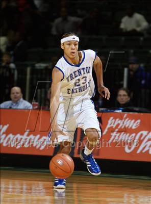 Thumbnail 1 in Trenton Catholic Academy vs Bishop Loughlin (Prime Time Shootout) photogallery.