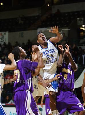Thumbnail 3 in Trenton Catholic Academy vs Bishop Loughlin (Prime Time Shootout) photogallery.