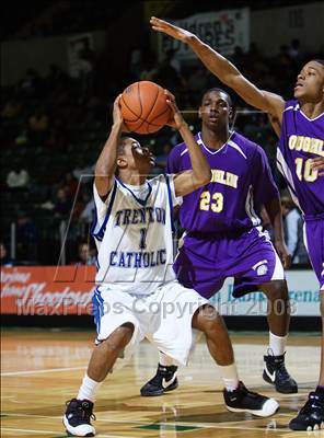 Thumbnail 1 in Trenton Catholic Academy vs Bishop Loughlin (Prime Time Shootout) photogallery.