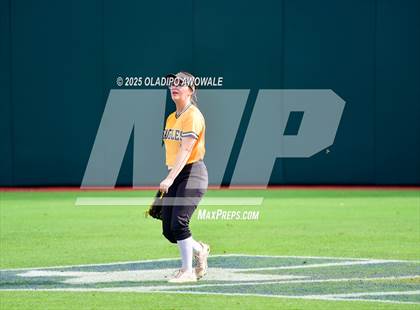 Thumbnail 1 in Brookeland vs. Jonesboro (UIL Softball 1A Final) photogallery.