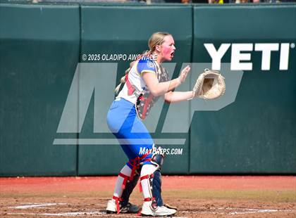 Thumbnail 2 in Brookeland vs. Jonesboro (UIL Softball 1A Final) photogallery.