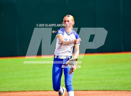 Thumbnail 2 in Brookeland vs. Jonesboro (UIL Softball 1A Final) photogallery.