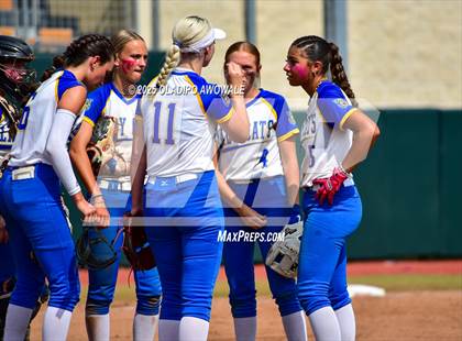 Thumbnail 3 in Brookeland vs. Jonesboro (UIL Softball 1A Final) photogallery.