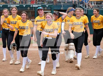 Thumbnail 2 in Brookeland vs. Jonesboro (UIL Softball 1A Final) photogallery.