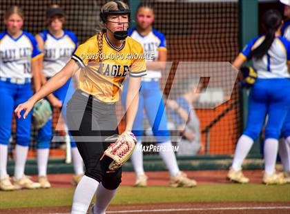 Thumbnail 1 in Brookeland vs. Jonesboro (UIL Softball 1A Final) photogallery.
