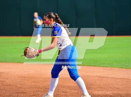 Thumbnail 3 in Brookeland vs. Jonesboro (UIL Softball 1A Final) photogallery.