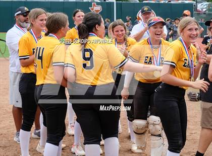 Thumbnail 1 in Brookeland vs. Jonesboro (UIL Softball 1A Final) photogallery.