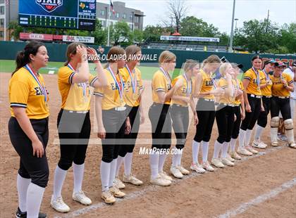 Thumbnail 3 in Brookeland vs. Jonesboro (UIL Softball 1A Final) photogallery.