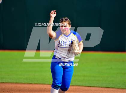 Thumbnail 1 in Brookeland vs. Jonesboro (UIL Softball 1A Final) photogallery.