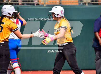 Thumbnail 3 in Brookeland vs. Jonesboro (UIL Softball 1A Final) photogallery.
