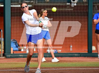 Thumbnail 2 in Brookeland vs. Jonesboro (UIL Softball 1A Final) photogallery.