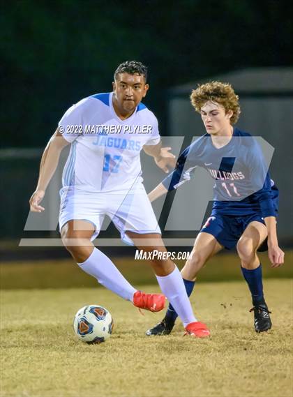 Thumbnail 3 in Overhills vs  Terry Sanford (All American Conference Tournament - Semi-Final) photogallery.